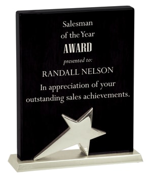 Black Wood Plaque